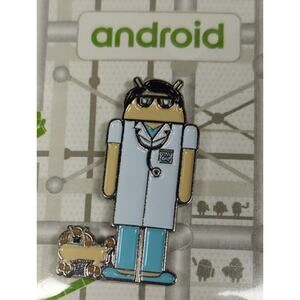 2018 Google Android MWC Limited Edition Pin Vet Dog, Cat Veterinarian